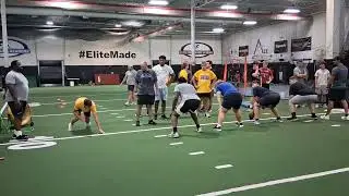 Elijah Alexander Right Tackle St. MARY'S HIGH SCHOOL CLASS OF 2029, Getting some work at left tackle