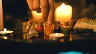 Halloween ASMR Witch Roleplay 🧙 Welsh Fairy Tale & Magic Potions ✨ Rain and Fire Sounds for Sleep