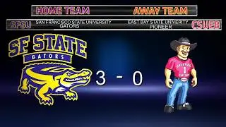 SFSU Gators Men's Soccer vs CSU East Bay Pioneers