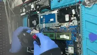 HP ProBook 440 G8.Cleaning the cooling fan and heatsink..Installing a new Gen3/Gen4 NVMe SSD.