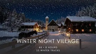 Winter Night Village ❄️ 4K Celtic Winter Solstice Music &bull; 8 Hours Sleep Ambience &bull; Medieval Calm
