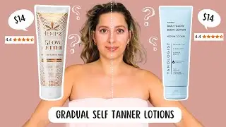 TESTING HEMPZ GLOW GETTER VS TANOLOGIST GRADUAL SELF TANNER LOTIONS! Product Review