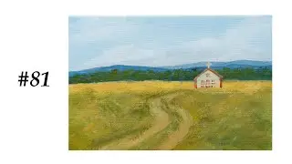 #81 A Church | Acrylic Painting For Beginners | Satisfying