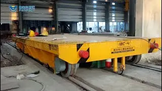 Motorized Transfer Cart on Rail | Heavy Load Solution