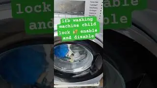 Ifb washing machine child lock enable and disable telugu #ifb#washingmachine