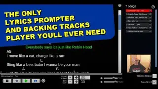 Lyrics Prompter with Backing Tracks Player - audioCue (previously Baraoke)