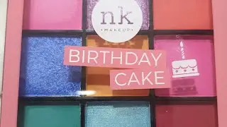 Nicka k New York Birthday cake eyeshadow palette #Nickak #Birthdaycakeeyeshadow #HOKMAKEUP