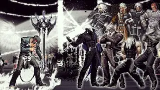 [KOF Mugen] Boss Orochi Iori AR Vs 8 Ultimate Bosses Team | 1 Vs 8