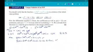 مقدمة في المعادلات التفاضلية العادية | المحاضرة ٧: Preliminary  Theory—Linear Equations