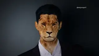 Photo Manipulation | Lion Face  | Transform human into a Lion!