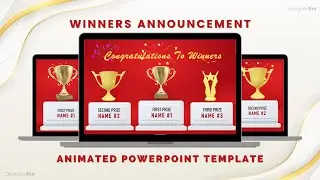 Winner Announcement Animated PowerPoint Template | DesignedEra