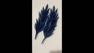 How to make diy leaves withpaper//paper leaves