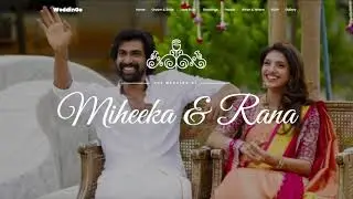 Rana weds Miheeka | Modern Wedding Invitation video for the beautiful Indian couple