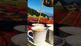 ASMR Morning tea with beautiful meadows.