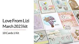 Love From Lizi | March 2023 card kit | 10 cards 1 kit