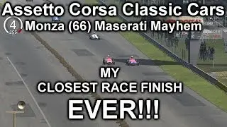 Monza (66) Maserati Mayhem - The Closest Race Finish Ever? - From Last to First