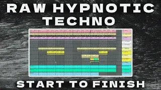 Raw Hypnotic Techno Tutorial - Start to Finish - Ableton Live 11 plugins only