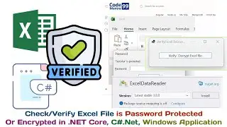 Verify Excel File is Password Protected / Encrypted in .NET Core, C#.Net, Windows Application