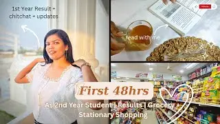 First 48hrs as 2nd Year Student🩺 || Results😭|| Grocery + Stationary Shopping🛍️💸|| #apronissues