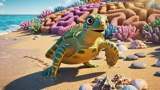 Minecraft Baby Turtle Swam Through a Maze | Nursery Rhymes for Kids & Baby Songs