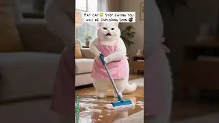[SmartPaws Comedy] &ndash; orange cat likes to eat #aihewan #aianimalworld #aiconservation