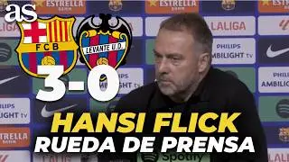 HANSI FLICK, RUEDA DE PRENSA en espa&ntilde;ol tras el FC BARCELONA 3 - LEVANTE 0 | LALIGA