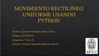 SIMULADOR DE MRU EN PYTHON