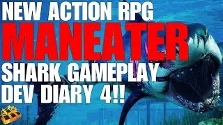 MANEATER BREAKDOWN AND GAMEPLAY! DEV DIARY 4!! RELEASING SOON!!! NEW ACTION RPG!!!!