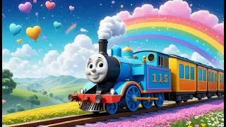 The Train and the Rainbow Tunnel | Magical Train Song for Kids | Rainbow Journey for Toddlers
