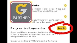 Goody driver partner app location Permission enable | Goody driver app | goody partner app