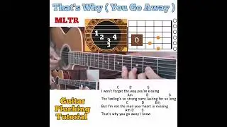 That's Why ( You Go Away) - Michael Learns To Rock guitar chords w/ lyrics & plucking tutorial