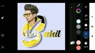 Name Text Photo Editing | Latest Letter Portrait Effect in PicsArt | Viral Name Text Photo