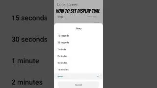 HOW TO SET DISPLAY TIME @Technix_saini#subscribe#viral#tech#technix_rohit