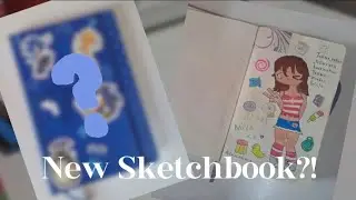 Mini sketchbook tour+ Decorate my sketchbook cover with me ⋆˚꩜｡