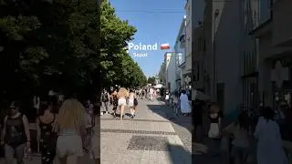 SOPOT | POLAND 🇵🇱 Busy Street | Summer  #lifeinpoland #travelpoland #travel #familyvacation