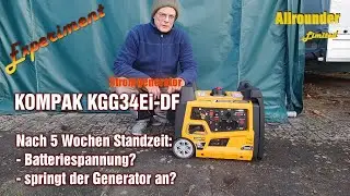 Routinetest nach 5 Wochen Standzeit des Stromgenerators KGG34Ei-DF