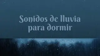 Lluvia Fría Nocturna para Dormir Profundamente ❄️🌧️ | Sonidos de Lluvia Relajantes (8 Horas)
