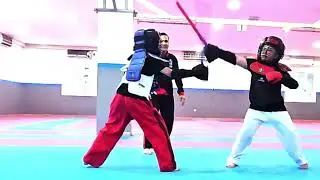 Arnis padded stick kids sparring of filipino martial arts