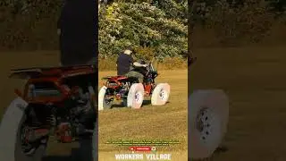 🏍️ Unique Tire Modified Motorcycle #workersvillage #innovation