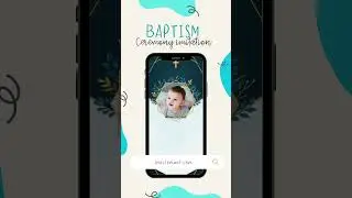 Baptism Ceremony Invitation | Online Baptism and Christening Invitations eCard Video | #shorts