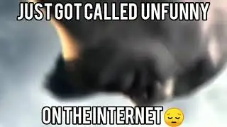 just got called unfunny on the internet  😔