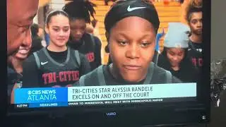 Alyssia Bandele #1 Class of 2026 CBS NEW ATLANTA SEGMENT Student-Athlete 1000 points and 4.0 GPA 