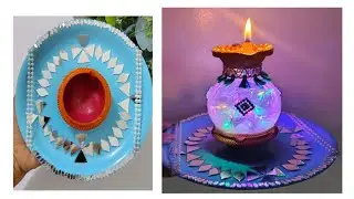 Unique Aarti Thali Decoration | Easy DIY Pooja Thali Ideas | Festival Special | SakshiArtAttack