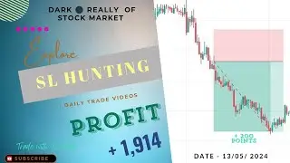 13.05.24 , Banknifty with SL Hunting strategy profit +1914  banknifty #nifty
