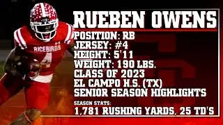 Rueben Owens [RB] Senior Highlights