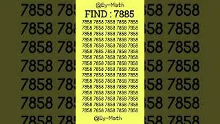 Visual skill test: Figure out the hidden 7885 in 5 seconds #fyp #fypシ゚ #fypyoutube #iq #shorts