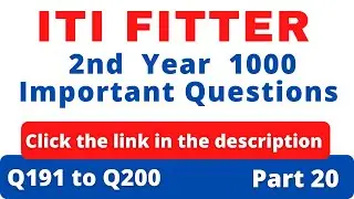iti fitter theory in english 2nd year | objective question | fitter mcq  | ncvt iti question