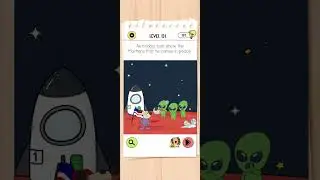 Astrodog must show the martians that he comes in peace. Brain test 4 level 131