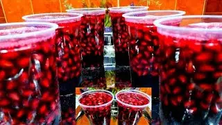 الرمان بالكركديه# سر عصير الرمان بالكركديه بطريقة محلات العصير وأسهل طريقه لتقشير الرمان في ثواني