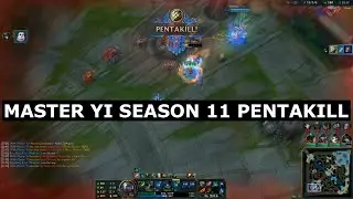 MASTER YI SEASON 11 in DIAMOND 3 - PENTAKILL (Full gameplay, no commentary)